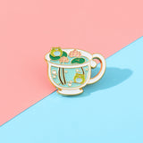 Cute Frog Animal Enamel Pin Brooch Cup – Jewelry Gift Ideas — 4