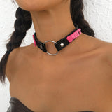 Women's Simple Round Leather Necklace – Jewelry Gift Ideas — 5