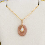 Natural Strawberry Crystal Gemstone Pendant – Jewelry Gift Ideas — 2