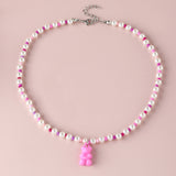 Macaron Color Jelly Bear Necklace Personality – Jewelry Gift Ideas — 3