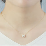Silver Natural Freshwater Pearl Choker Clavicle Chain – Surprise Gifts — 1