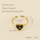 Heart-shaped Stainless Steel Ring Female Niche – Gifts for Her — 8