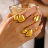 Geometric Irregular Smooth Opening Ring – Gift Ideas — 2