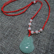 Glass Buddha Guanyin Red Rope Pendant Necklace – Jewelry Gift Ideas — 3