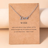 Stainless Steel English Word Letter Love Pendant – Jewelry Gift Ideas — 3