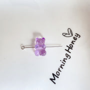 Acrylic Resin Transparent Color Bear Beaded DIY – Stylish Gifts — 10