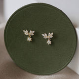 Women's Wing Petal Small Zircon Earrings – Gifts for Her — 5