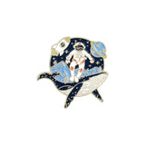 Cartoon Whale Astronaut Drift Bottle Badge Brooch – Jewelry Gift Ideas — 13