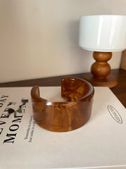 Irregular Wide-brimmed Acrylic Acetate Bracelet – Jewelry Gift Ideas — 8