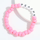 Colorful Beach Boho Ball Alphabet Bracelet – Jewelry Gift Ideas — 11