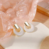 Retro Simple Dripping Geometric Round Ring Earrings – Stylish Gifts — 6