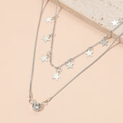 Necklace Simple Star Pentagram Pendant Diamond – Jewelry Gift Ideas — 4