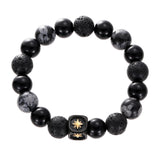 Obsidian Titanium Steel Shining Star Personalized – Jewelry Gift Ideas — 3