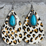 Western Animal Grain Cowhide Water Drop Turquoise – Stylish Gifts — 9
