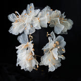 Women's Tulle Flower Headband Earring Set – Jewelry Gift Ideas — 2