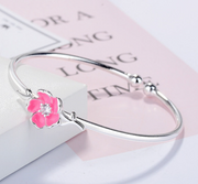 Crstal Flower Leaf Cuff Bracelet – Jewelry Gift Ideas — 3