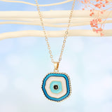 Fashion Devil's Eye Necklace Multi-layer Round – Jewelry Gift Ideas — 3