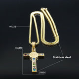 St Benedict Crystal St Pendant Cross Stainless – Jewelry Gift Ideas — 8