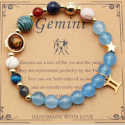 Twelve Constellations Bracelets Natural Stone Beaded – Practical Gifts — 14