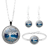 Silver Bracelet Stud Earrings Jewelry Set – Jewelry Gift Ideas — 14