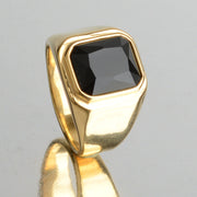 Artificial Zircon Electric Black Gold Stainless Steel – Useful Gifts — 4