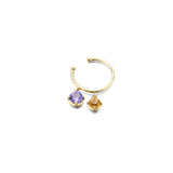 Earrings 9K Real Gold Natural Stone Crystal Ear – Meaningful Gifts — 2