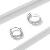 Korean Wind Rainbow Love Silver Earrings – Gifts for Couples — 4