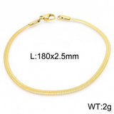 S925 Sterling Silver Bracelet Flat Snake Bone – Jewelry Gift Ideas — 14