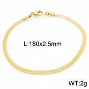 S925 Sterling Silver Bracelet Flat Snake Bone – Jewelry Gift Ideas — 14