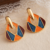 Women's Enamel Drop Oil Design High-grade Ear Studs – Gifts for Her — 2