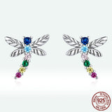 Colorful Dragonfly Insect Stud Earrings Exquisite – Surprise Gifts — 3