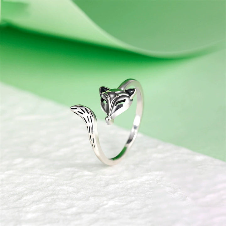 S925 Thai Silver Unisex Fox Ring – Surprise Gifts — 1