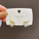 Silver Post Vintage French Pearl Earrings – Stylish Gifts — 13