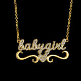 Stainless Steel Diamond Name Pendant – Jewelry Gift Ideas — 3