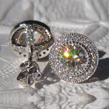 Moissanite Ear Studs Full Diamond – Useful Gifts — 11