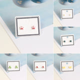 Handmade Ceramic Ear Studs Cute Cat Claw Earrings – Cat Lover Gifts — 12
