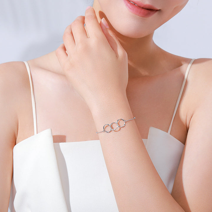 S925 Sterling Silver Simple Versatile Geometric – Jewelry Gift Ideas — 1