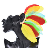 Peacock Feather Ear Hanging European And American – Thoughtful Gifts — 4