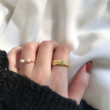 Pearl Cool Style Personality Ring – Stylish Gifts — 1