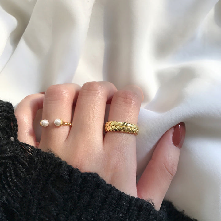 Pearl Cool Style Personality Ring – Stylish Gifts — 1