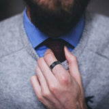 8MM Wide Vacuum Plated Titanium Steel Ring For Men – Gifts for Him — 6