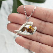 Acrylic Plane Lazy Dog Hanging Necklace – Jewelry Gift Ideas — 12