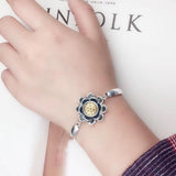 925 Sterling Silver Creative Lotus Bracelet Women – Jewelry Gift Ideas — 4