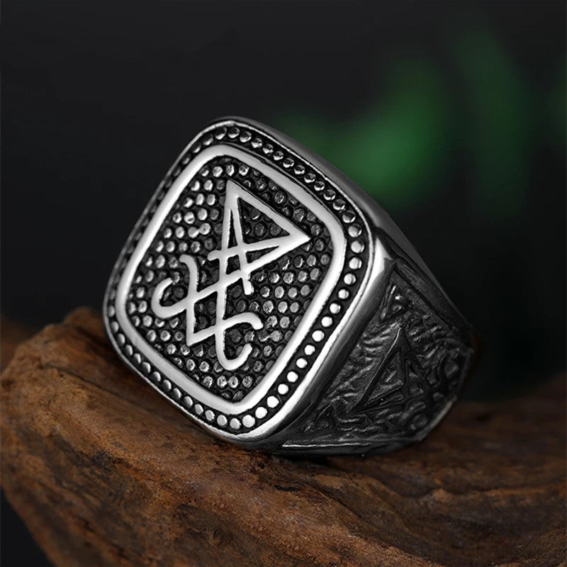 Men's Fashion Simple Titanium Satan Sheep Head Logo – Stylish Gifts — 1