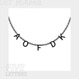 Personalized Alphabet Name Necklace DIY – Jewelry Gift Ideas — 9