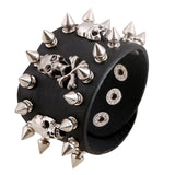 Fashion Kill Matt Studded Punk Leather Bracelet – Stylish Gifts — 5