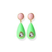 High-grade 925 Color Water Drop Silver Stud Earrings – Birthday Gifts — 8