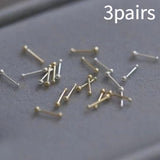 925 Silver Plated Pierced-ear-caring Ear Studs Women – Gifts for Her — 8