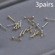 925 Silver Plated Pierced-ear-caring Ear Studs Women – Gifts for Her — 8