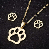 Hand Kneading Heart Stud Necklace Set – Jewelry Gift Ideas — 3